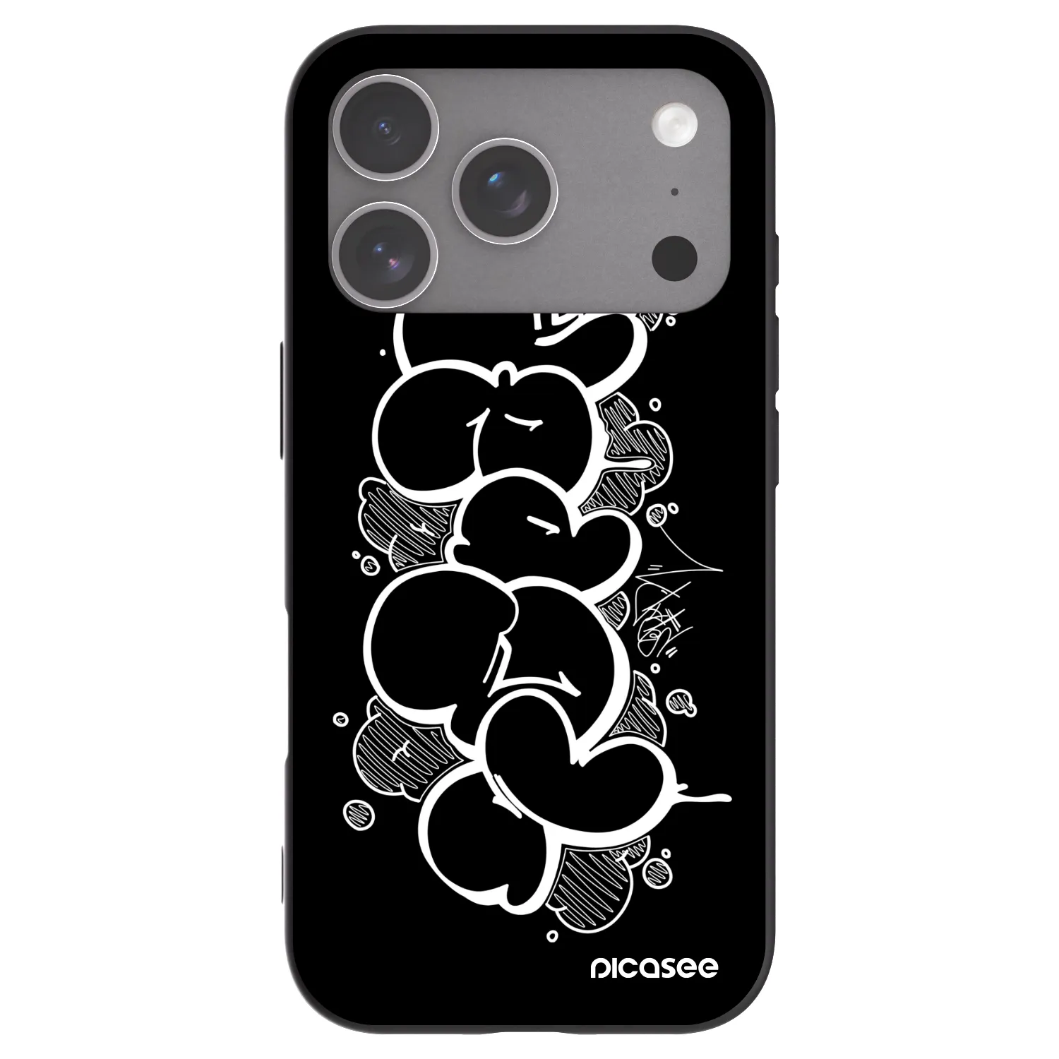 Picasee silikonový černý obal pro Apple iPhone 18 Pro - Throw UP