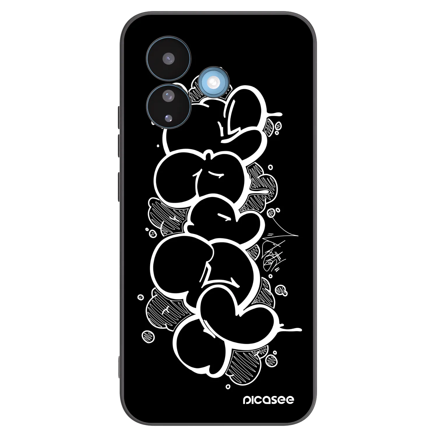 Picasee silikonový černý obal pro Xiaomi Redmi Note 17 Pro 5G - Throw UP