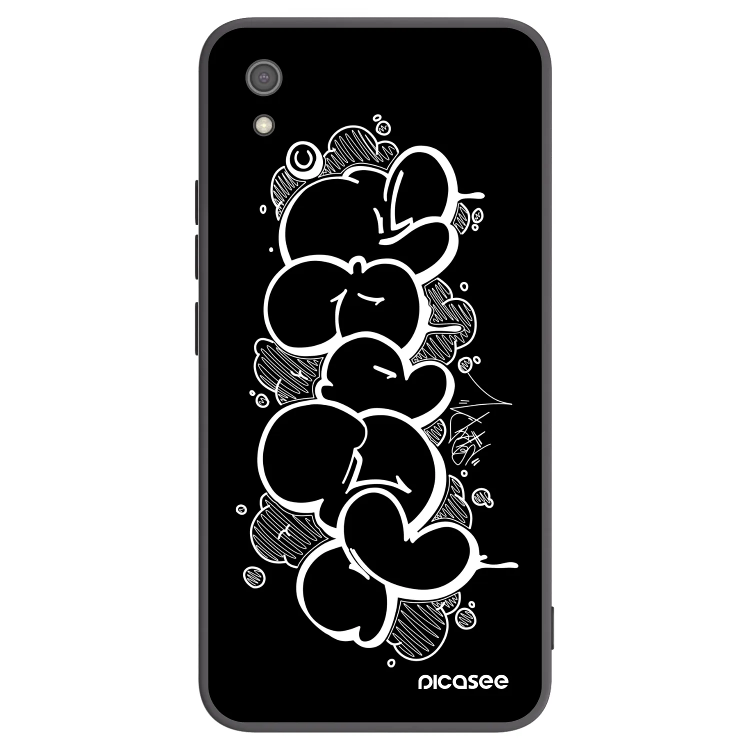 Picasee silikonový černý obal pro Xiaomi Redmi 7A - Throw UP