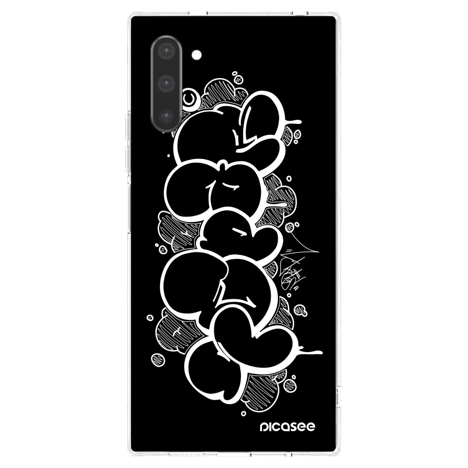 Picasee silikonový průhledný obal pro Samsung Galaxy Note 10 N970F - Throw UP