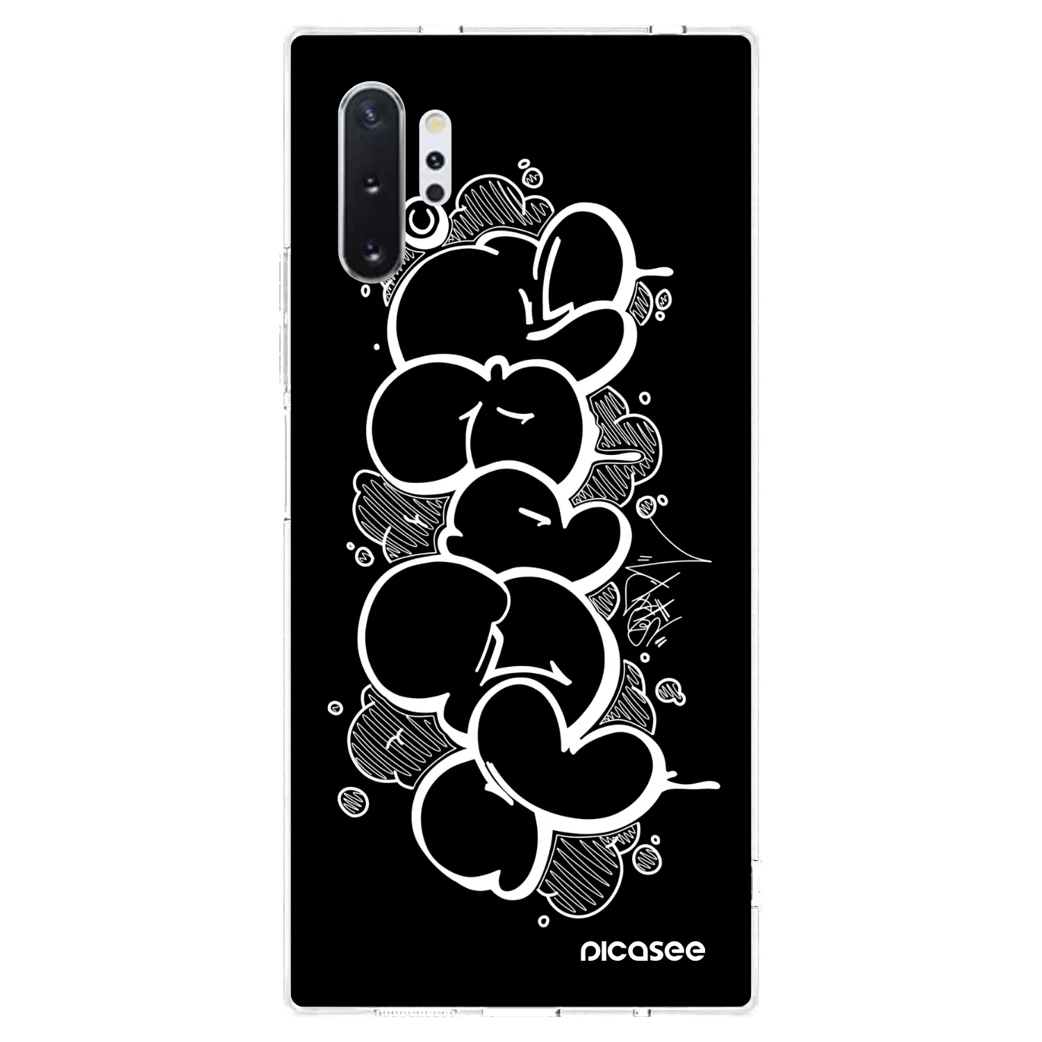 Picasee silikonový průhledný obal pro Samsung Galaxy Note 10+ N975F - Throw UP