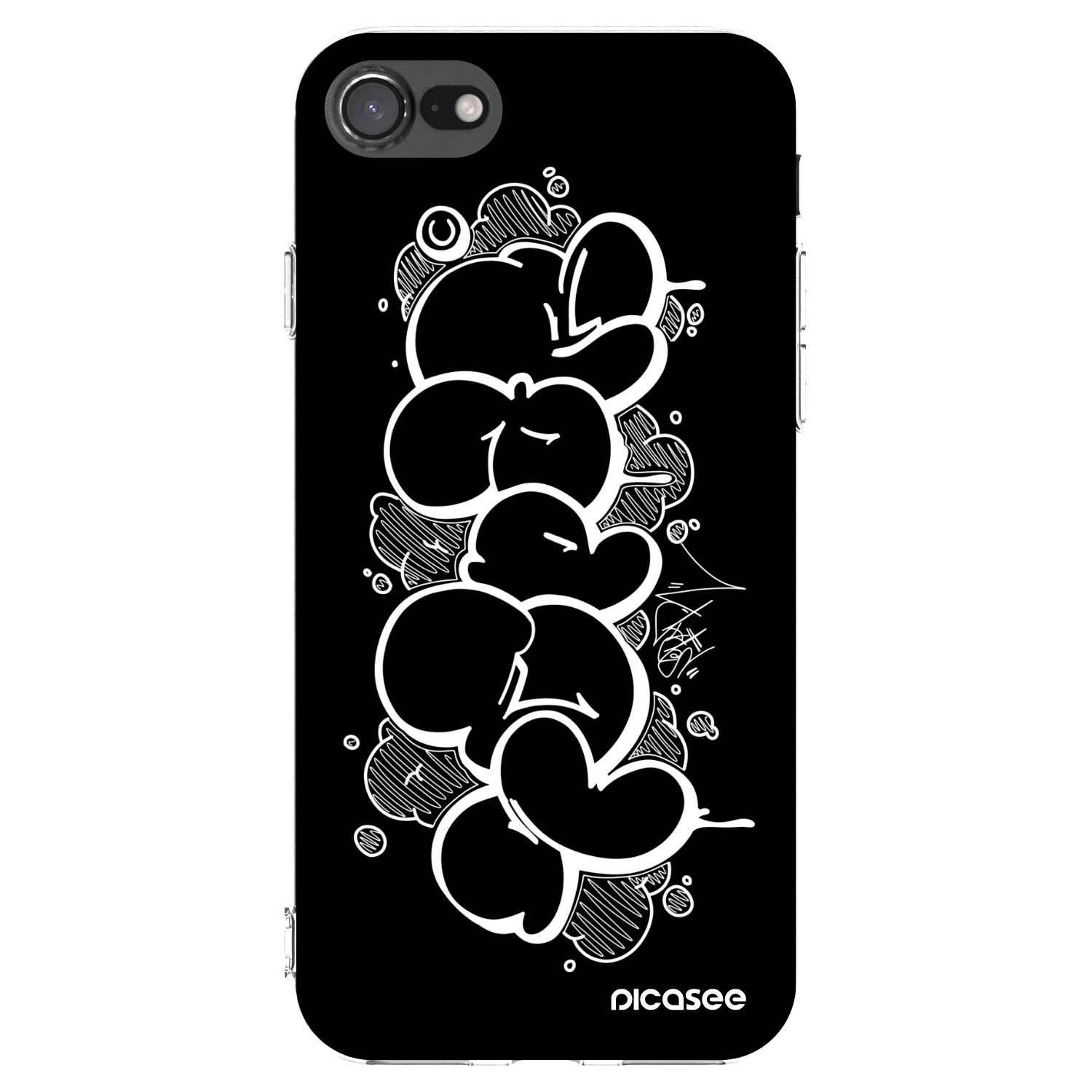 Picasee silikonový průhledný obal pro Apple iPhone 8 - Throw UP