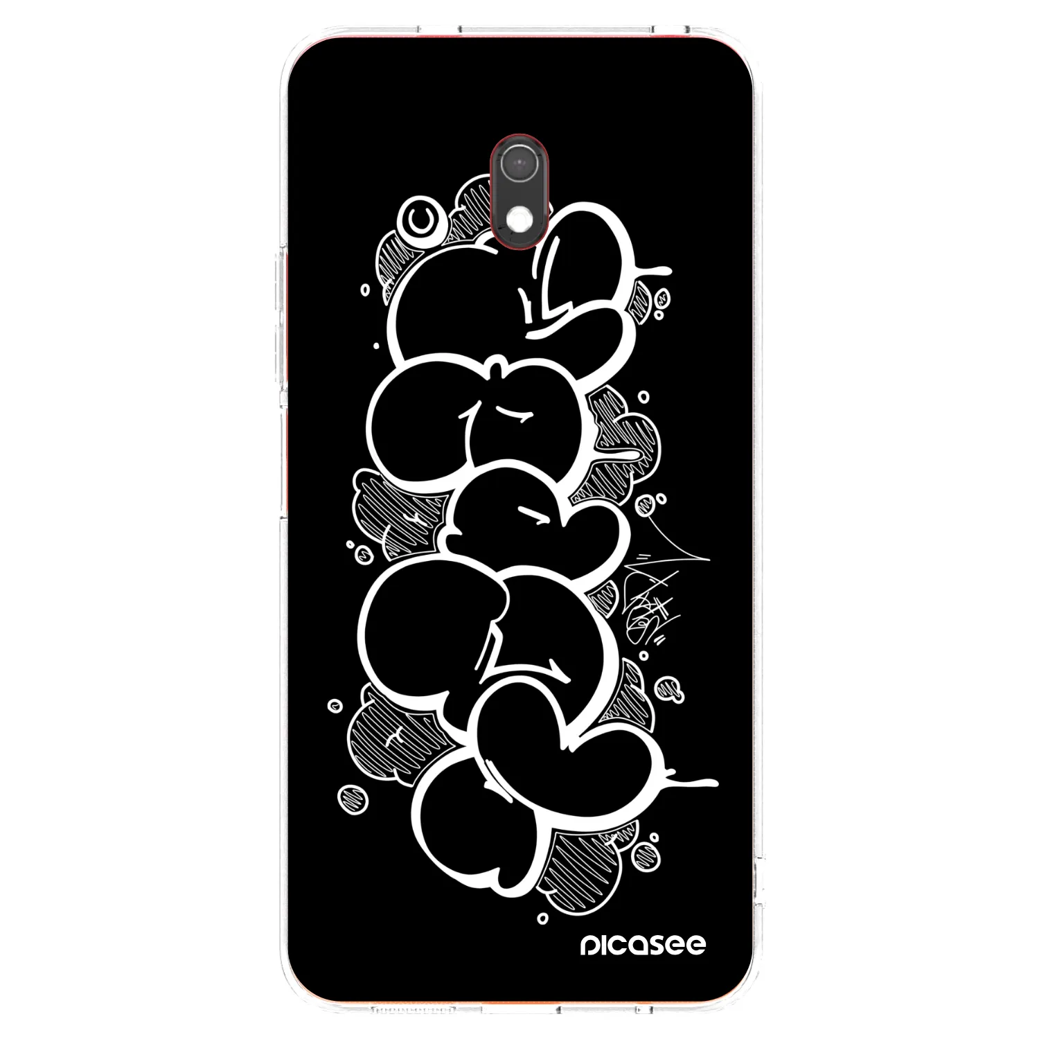 Picasee silikonový průhledný obal pro Xiaomi Redmi 8A - Throw UP