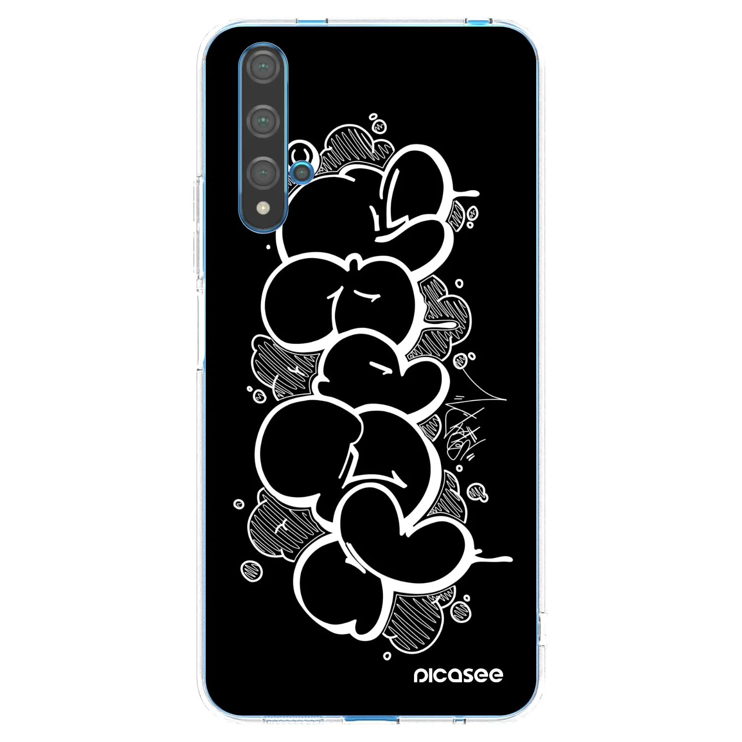 Picasee silikonový průhledný obal pro Huawei Nova 5T - Throw UP