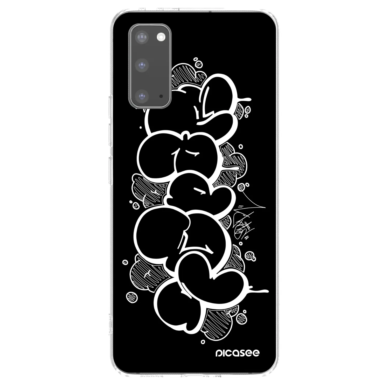 Picasee silikonový průhledný obal pro Samsung Galaxy S20 G980F - Throw UP