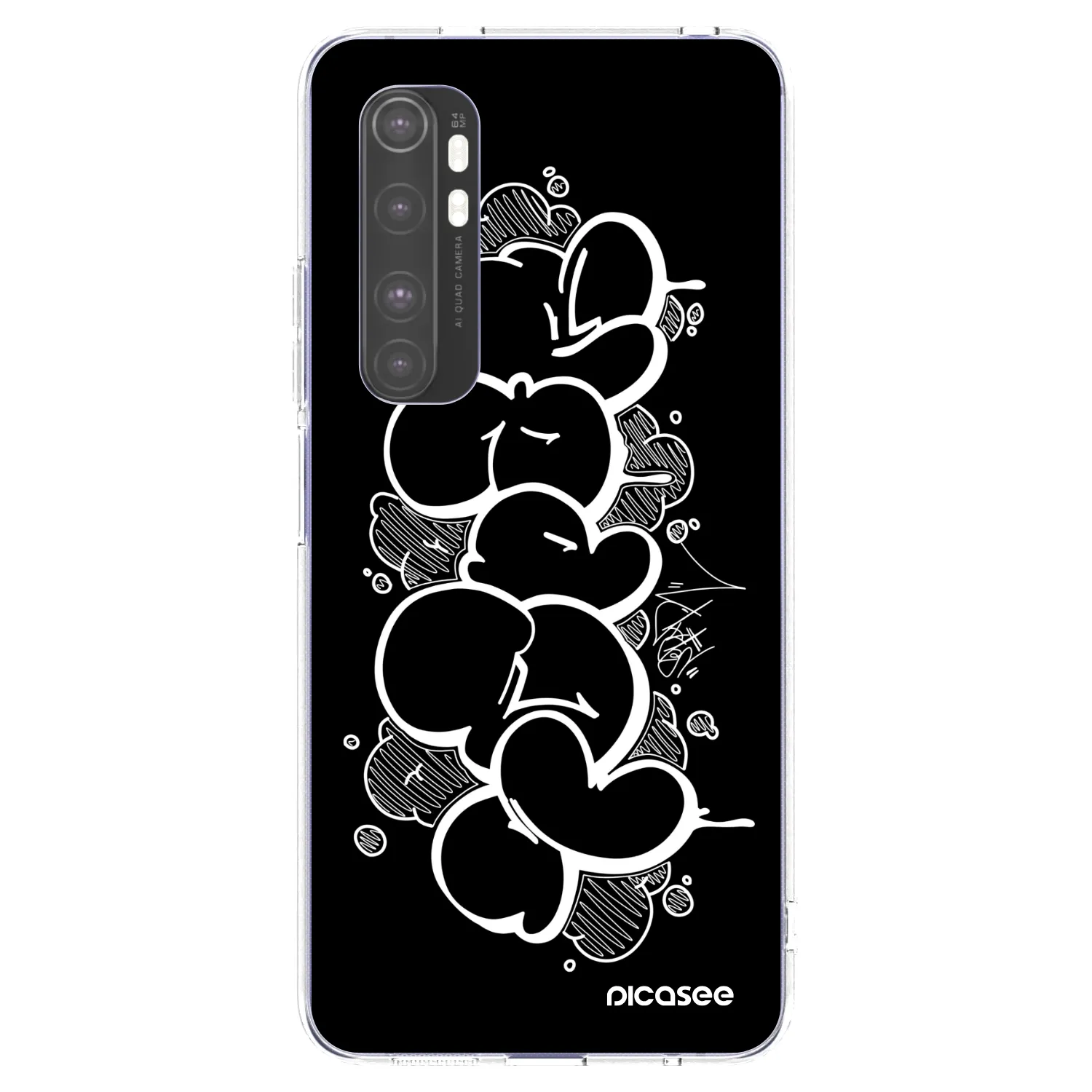Picasee silikonový průhledný obal pro Xiaomi Mi Note 10 Lite - Throw UP