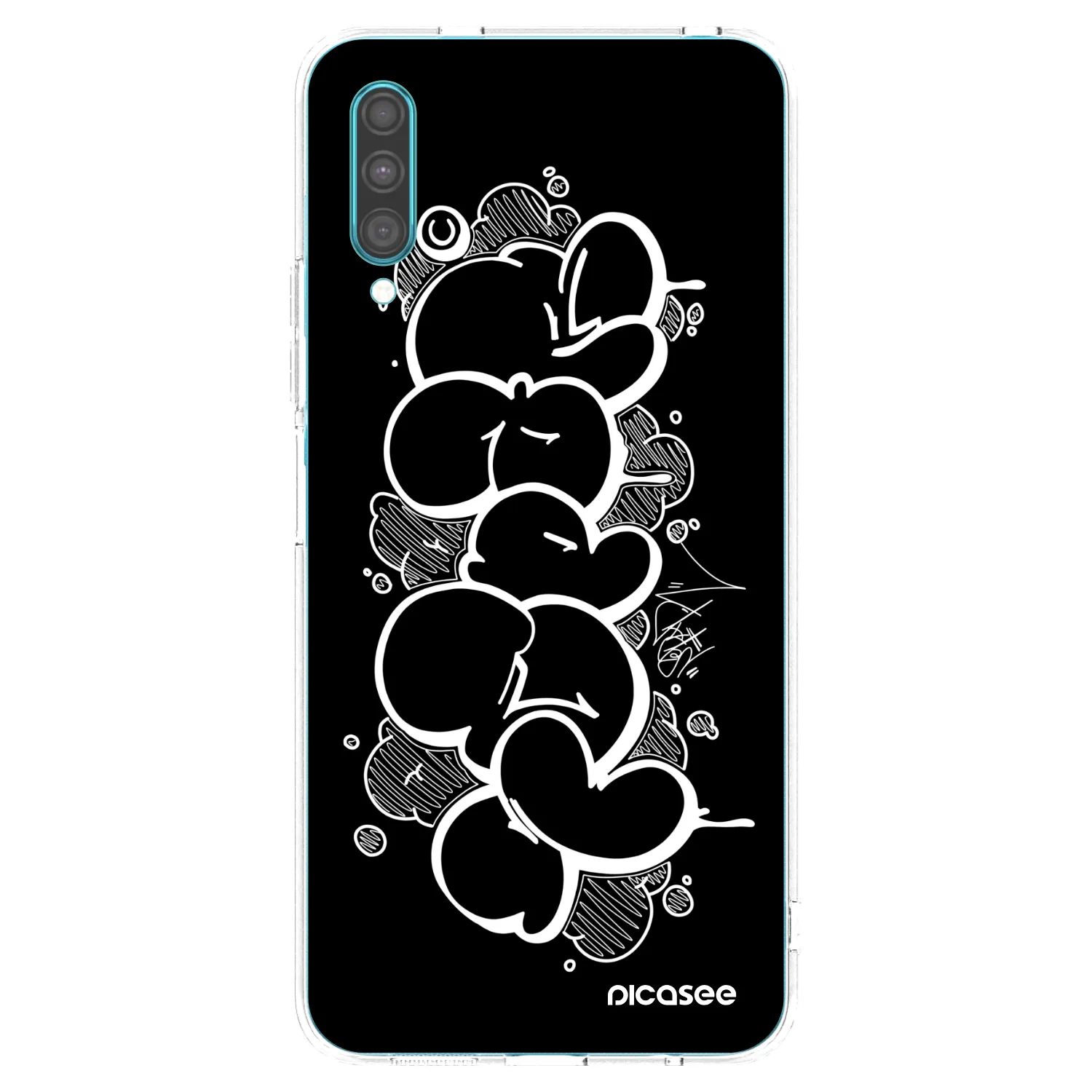 Picasee silikonový průhledný obal pro Samsung Galaxy A30s A307F - Throw UP