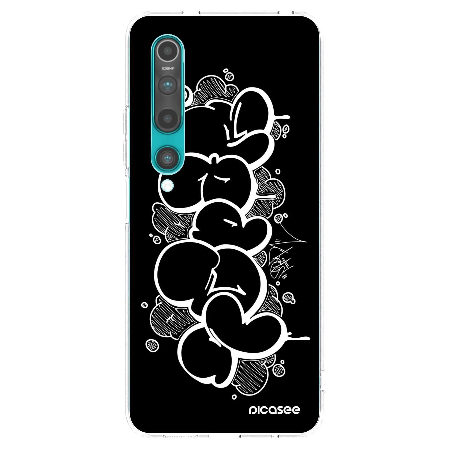 Picasee silikonový průhledný obal pro Xiaomi Mi 10 - Throw UP