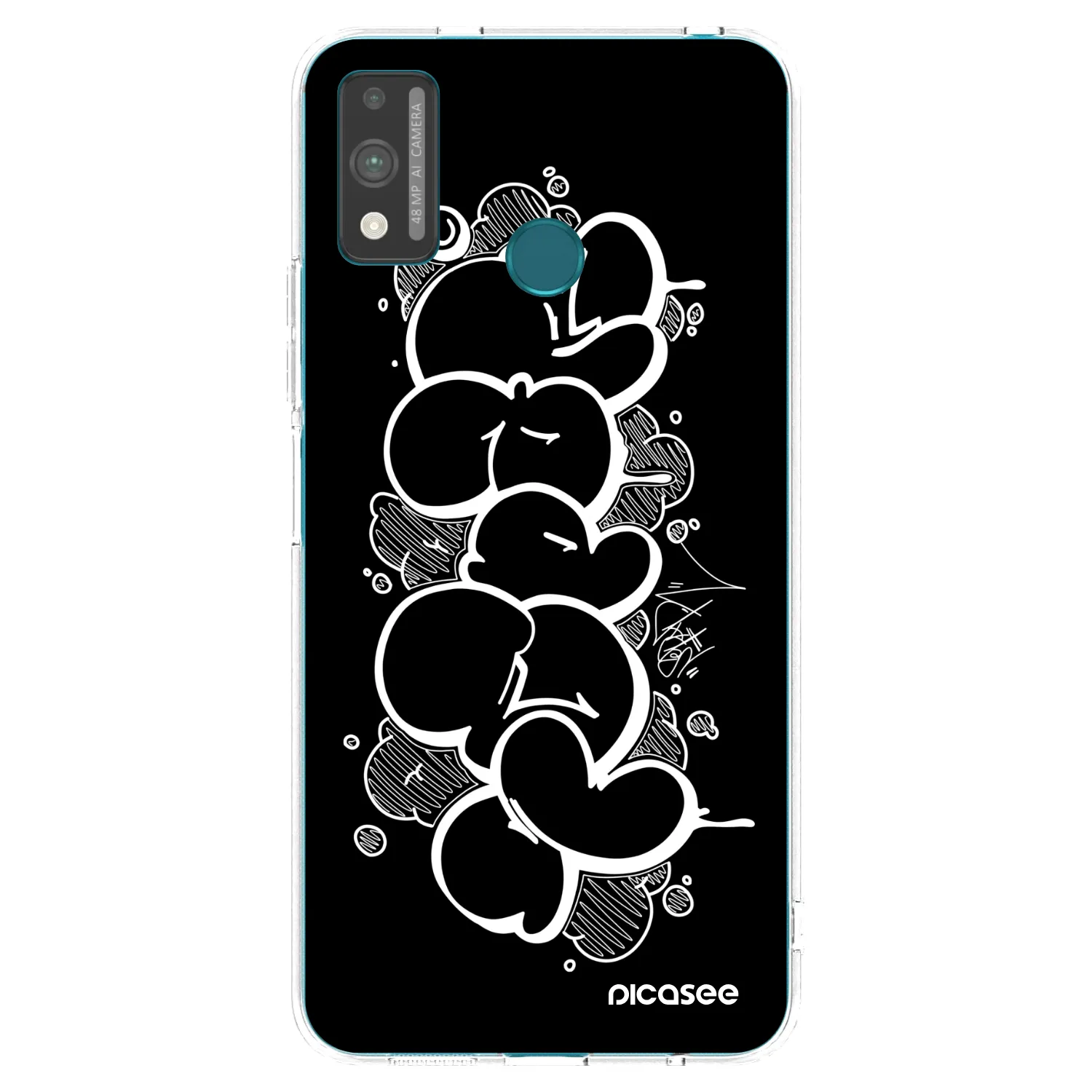 Picasee silikonový průhledný obal pro Honor 9X Lite - Throw UP