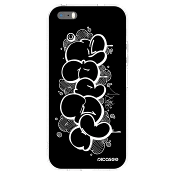 Picasee silikonový průhledný obal pro Apple iPhone 5/5S/SE - Throw UP