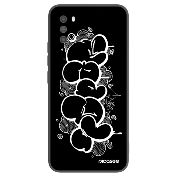 Picasee silikonový černý obal pro Xiaomi Poco M3 - Throw UP