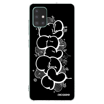 Picasee silikonový průhledný obal pro Samsung Galaxy M51 M515F - Throw UP