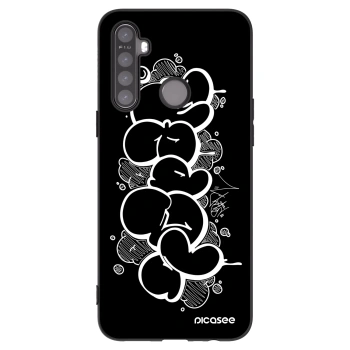 Picasee silikonový černý obal pro Realme 6i - Throw UP