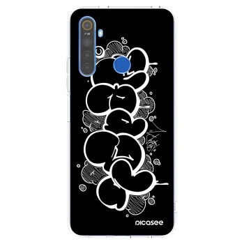 Picasee silikonový průhledný obal pro Realme 5 - Throw UP