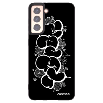 Picasee silikonový černý obal pro Samsung Galaxy S21 5G G991B - Throw UP