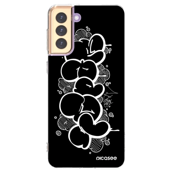 Picasee silikonový průhledný obal pro Samsung Galaxy S21+ 5G G996F - Throw UP