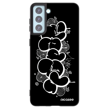 Picasee silikonový černý obal pro Samsung Galaxy S21+ 5G G996F - Throw UP