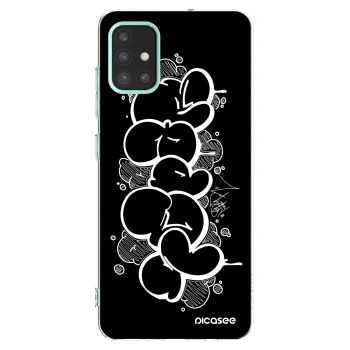 Picasee silikonový průhledný obal pro Samsung Galaxy M31s - Throw UP