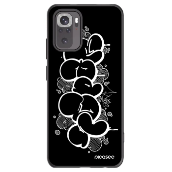 Picasee silikonový černý obal pro Xiaomi Redmi Note 10S - Throw UP