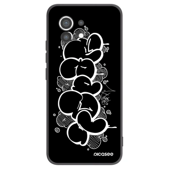 Picasee silikonový černý obal pro Xiaomi Mi 11 - Throw UP