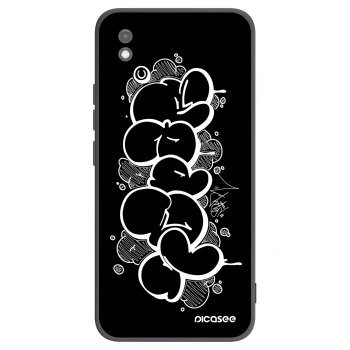 Picasee silikonový černý obal pro Xiaomi Redmi 9AT - Throw UP