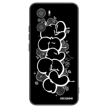 Picasee silikonový černý obal pro Xiaomi Poco F3 - Throw UP