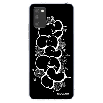 Picasee silikonový průhledný obal pro Samsung Galaxy A02s A025G - Throw UP