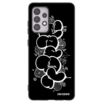 Picasee silikonový černý obal pro Samsung Galaxy A52s 5G A528B - Throw UP