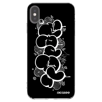 Picasee silikonový průhledný obal pro Apple iPhone XS Max - Throw UP