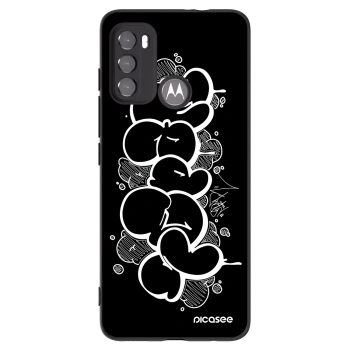 Picasee silikonový černý obal pro Motorola Moto G60 - Throw UP