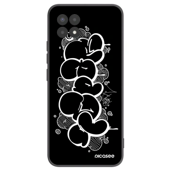 Picasee silikonový černý obal pro Realme 8i - Throw UP