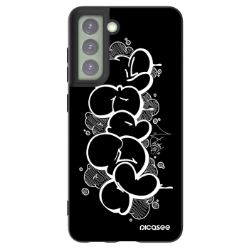Picasee silikonový černý obal pro Samsung Galaxy S21 FE 5G - Throw UP