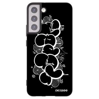 Picasee silikonový černý obal pro Samsung Galaxy S22+ 5G - Throw UP