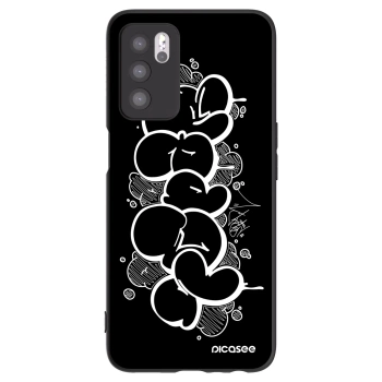 Picasee silikonový černý obal pro OPPO A16s - Throw UP