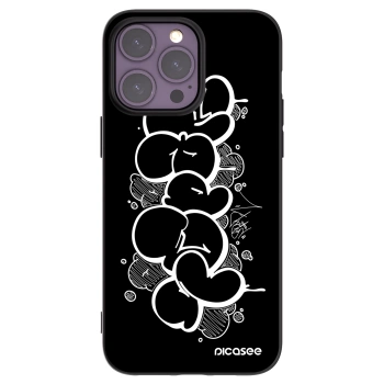 Picasee silikonový černý obal pro Apple iPhone 14 Pro Max - Throw UP