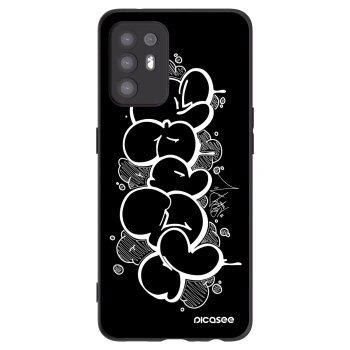 Picasee silikonový černý obal pro OPPO A94 5G - Throw UP