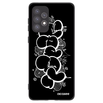 Picasee silikonový černý obal pro Samsung Galaxy A73 5G - Throw UP