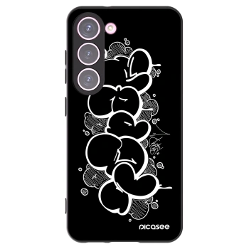 Picasee silikonový černý obal pro Samsung Galaxy S23 5G - Throw UP