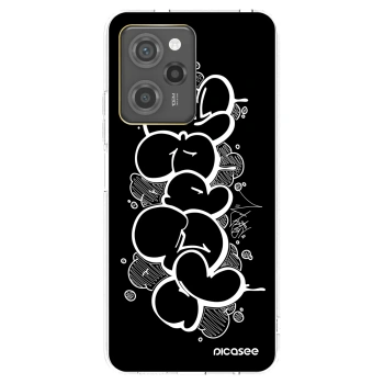 Picasee silikonový černý obal pro Xiaomi Poco X5 Pro - Throw UP