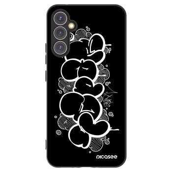 Picasee silikonový černý obal pro Samsung Galaxy A34 5G A346B - Throw UP