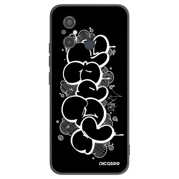 Picasee silikonový černý obal pro Xiaomi Redmi 12C - Throw UP