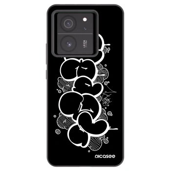 Picasee silikonový černý obal pro Xiaomi 13T - Throw UP