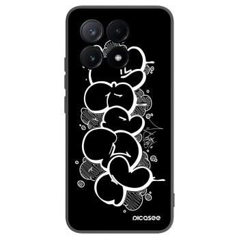 Picasee silikonový černý obal pro Xiaomi Poco X6 Pro - Throw UP