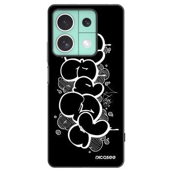 Picasee silikonový černý obal pro Xiaomi Redmi Note 13 5G - Throw UP
