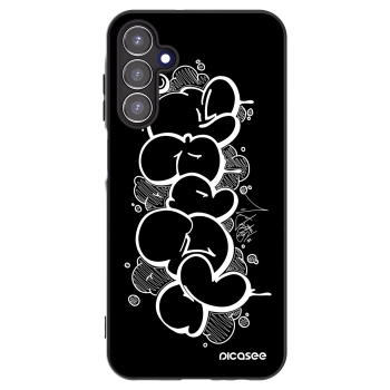 Picasee silikonový černý obal pro Samsung Galaxy A15 A155F 4G - Throw UP