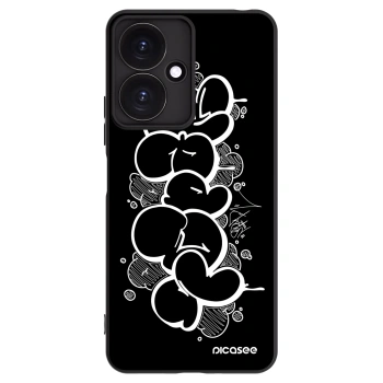 Picasee silikonový černý obal pro Xiaomi Redmi 13C 5G - Throw UP