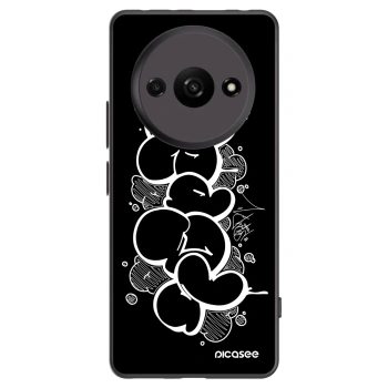 Picasee silikonový černý obal pro Xiaomi Redmi A3 - Throw UP