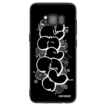Picasee silikonový černý obal pro Samsung Galaxy S8 G950F - Throw UP