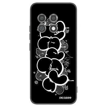 Picasee silikonový černý obal pro OnePlus 11 5G - Throw UP