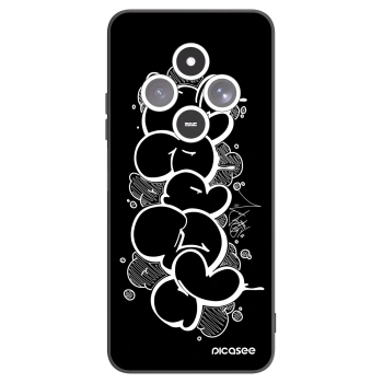 Picasee silikonový černý obal pro Xiaomi Redmi 14C - Throw UP
